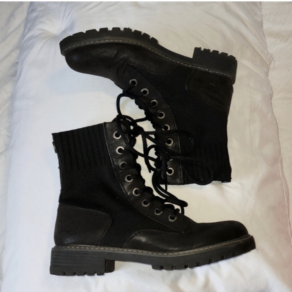 Blowfish Black Combat Boots 🖤